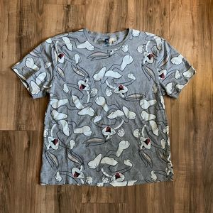 Divided Bugs Bunny All Over Mens Tee